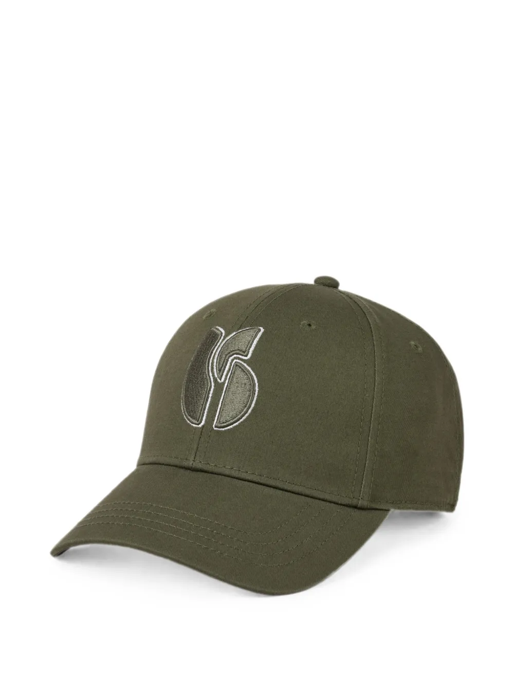 Ba&Sh Heloa honkbalpet met geborduurd logo Groen