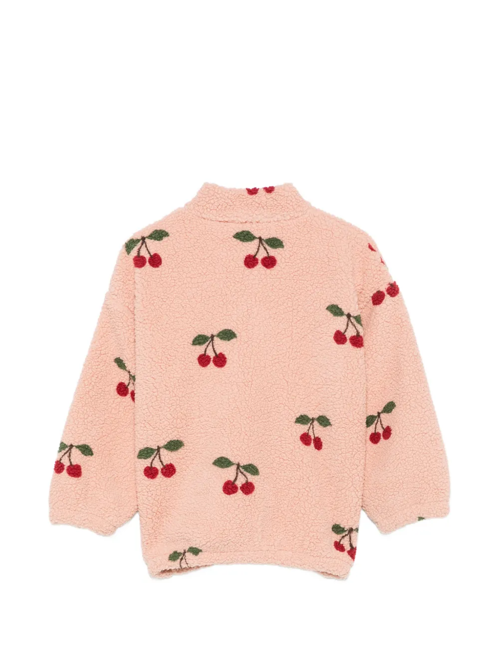 Konges Sløjd Fleece jack met kersenprint Roze