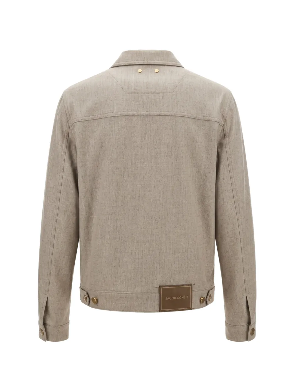Jacob Cohën Button-up Wool Jacket in Brown, view 2