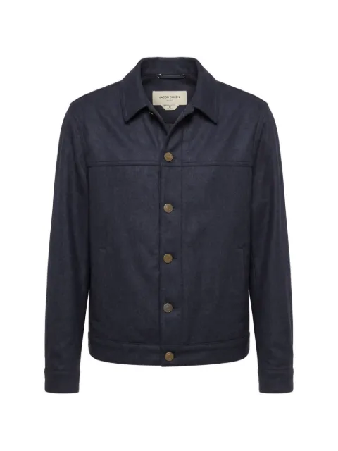 Jacob Cohën logo-patch button-up jacket