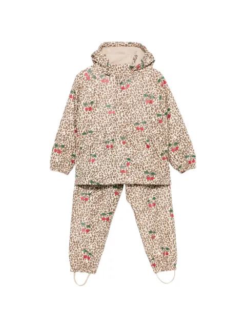 Konges Sløjd Rainy Palme leopard-print cherry-print tracksuit