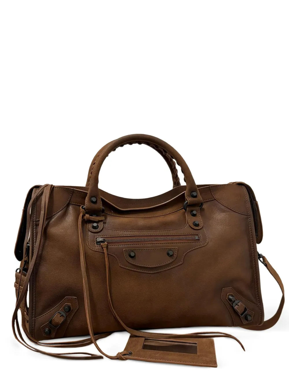 Balenciaga Le City bag medium in caramel - Braun