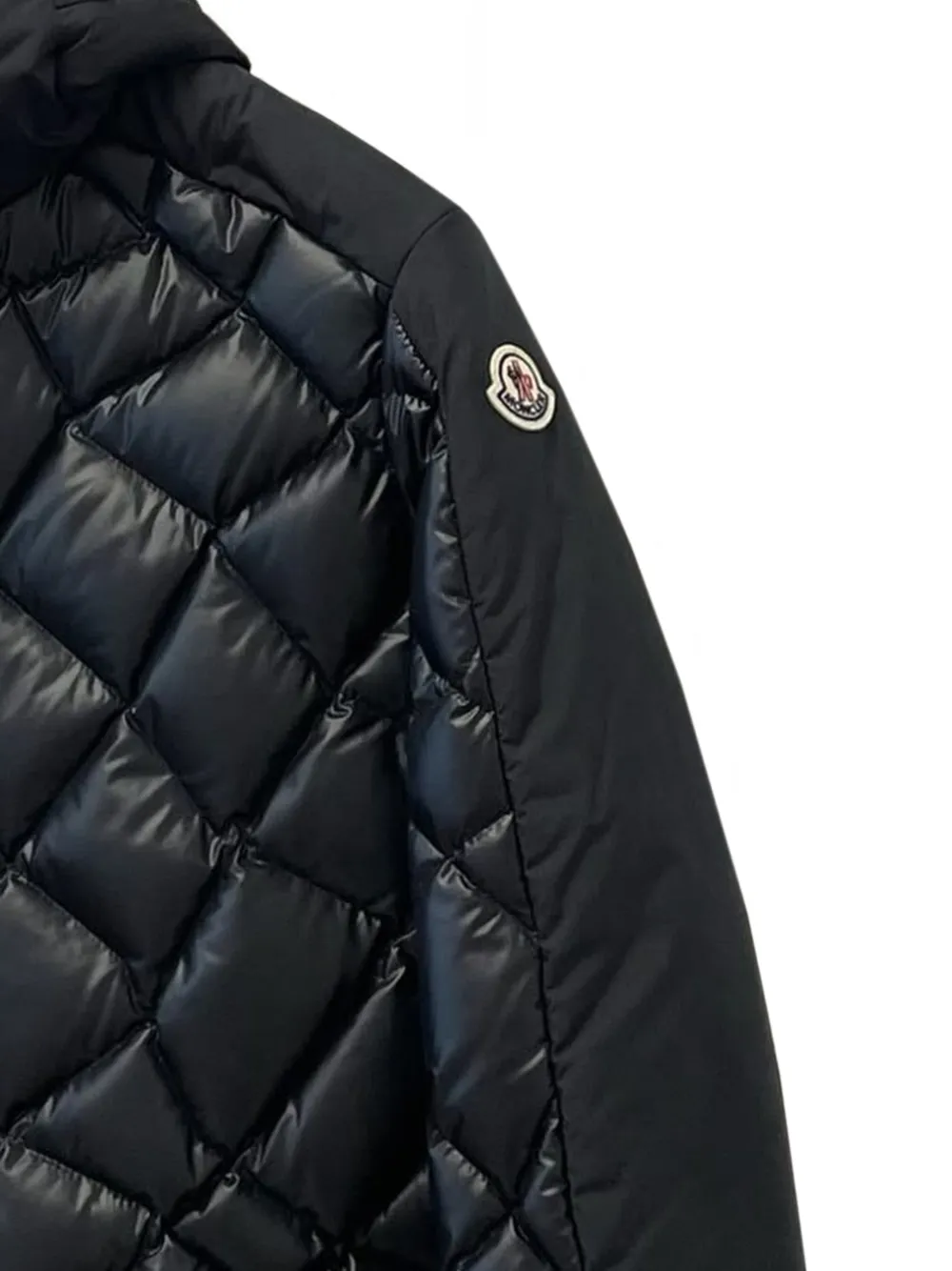 Moncler Marzeno gewatteerd jack Zwart