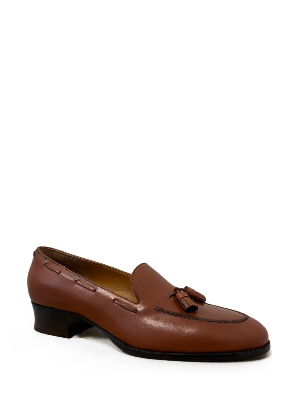 Loro Piana Serge loafers met kwastje Bruin