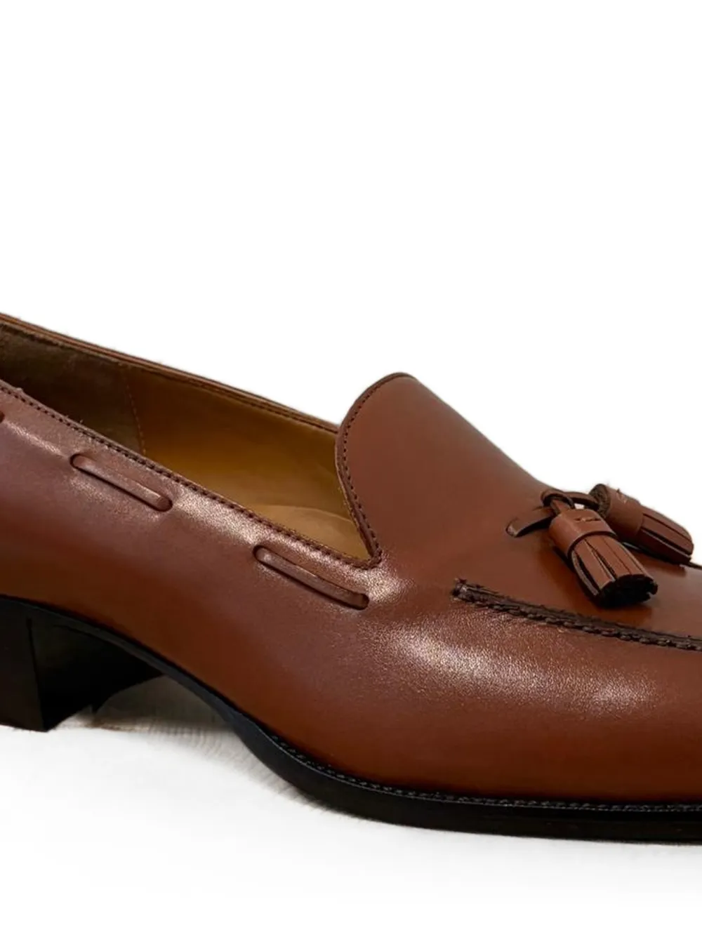 Loro Piana Serge loafers met kwastje Bruin