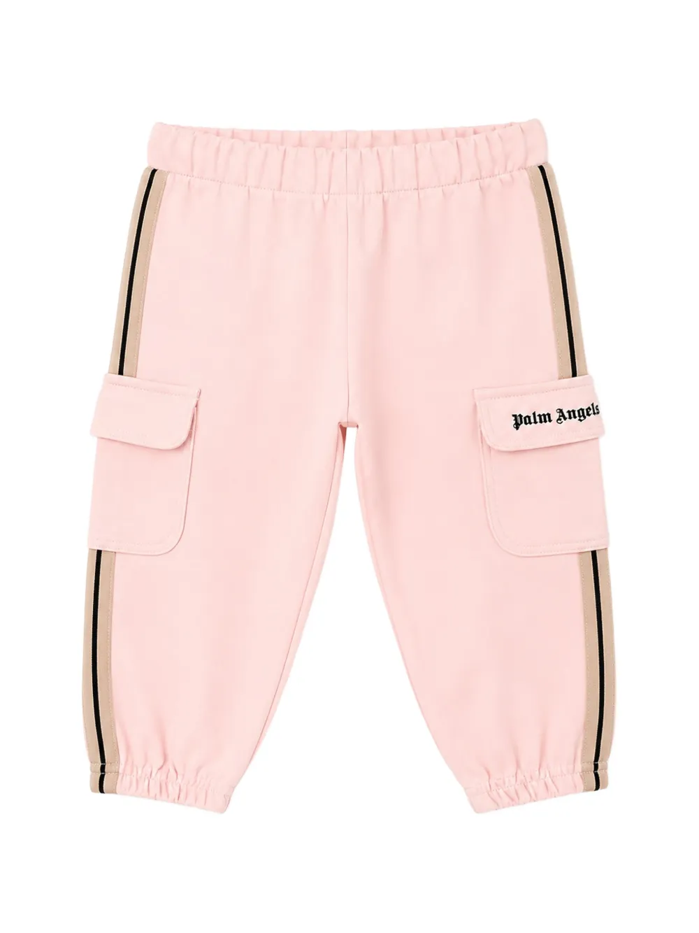 Palm Angels Kids Trainingspak met logoprint en zijstreep Roze