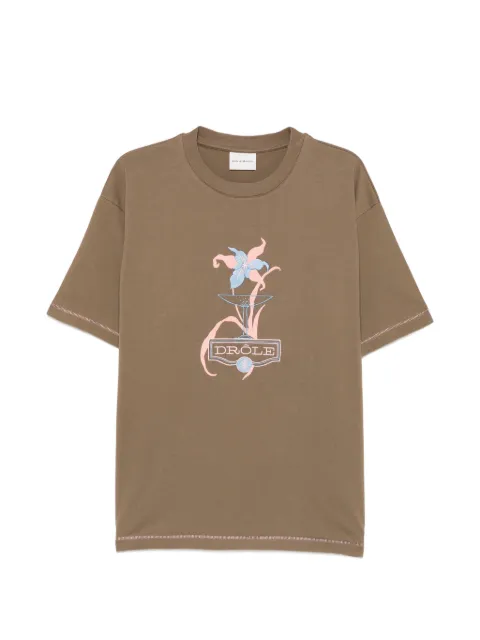 Drôle De Monsieur graphic-print cotton T-shirt