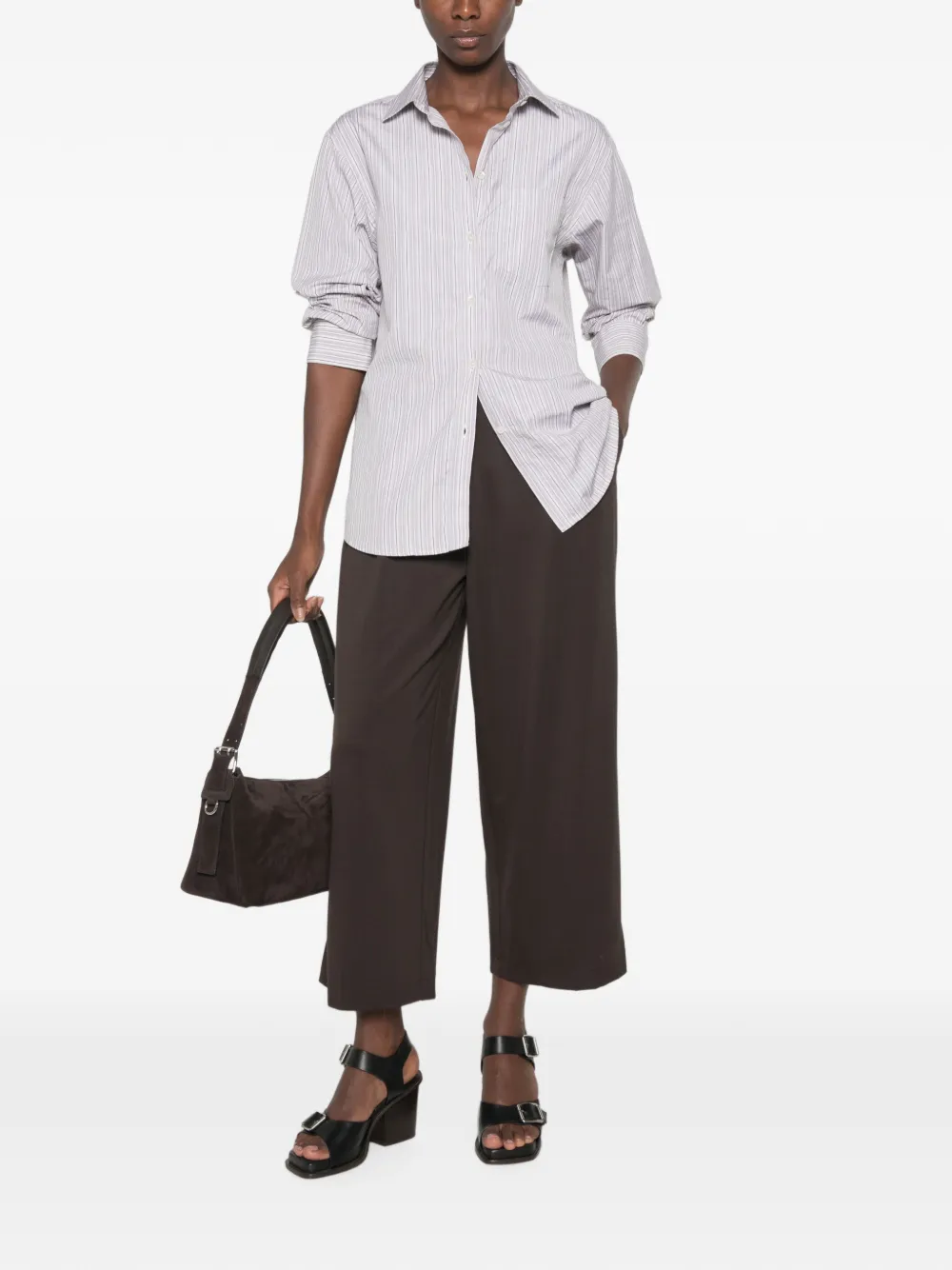 IMPERIAL Cropped broek Bruin