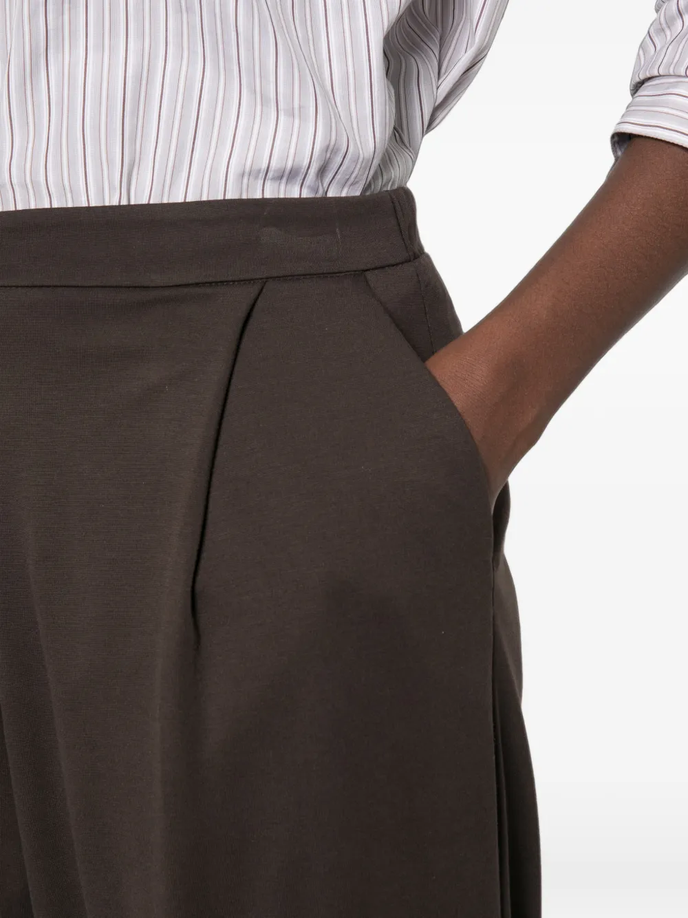 IMPERIAL Cropped broek Bruin