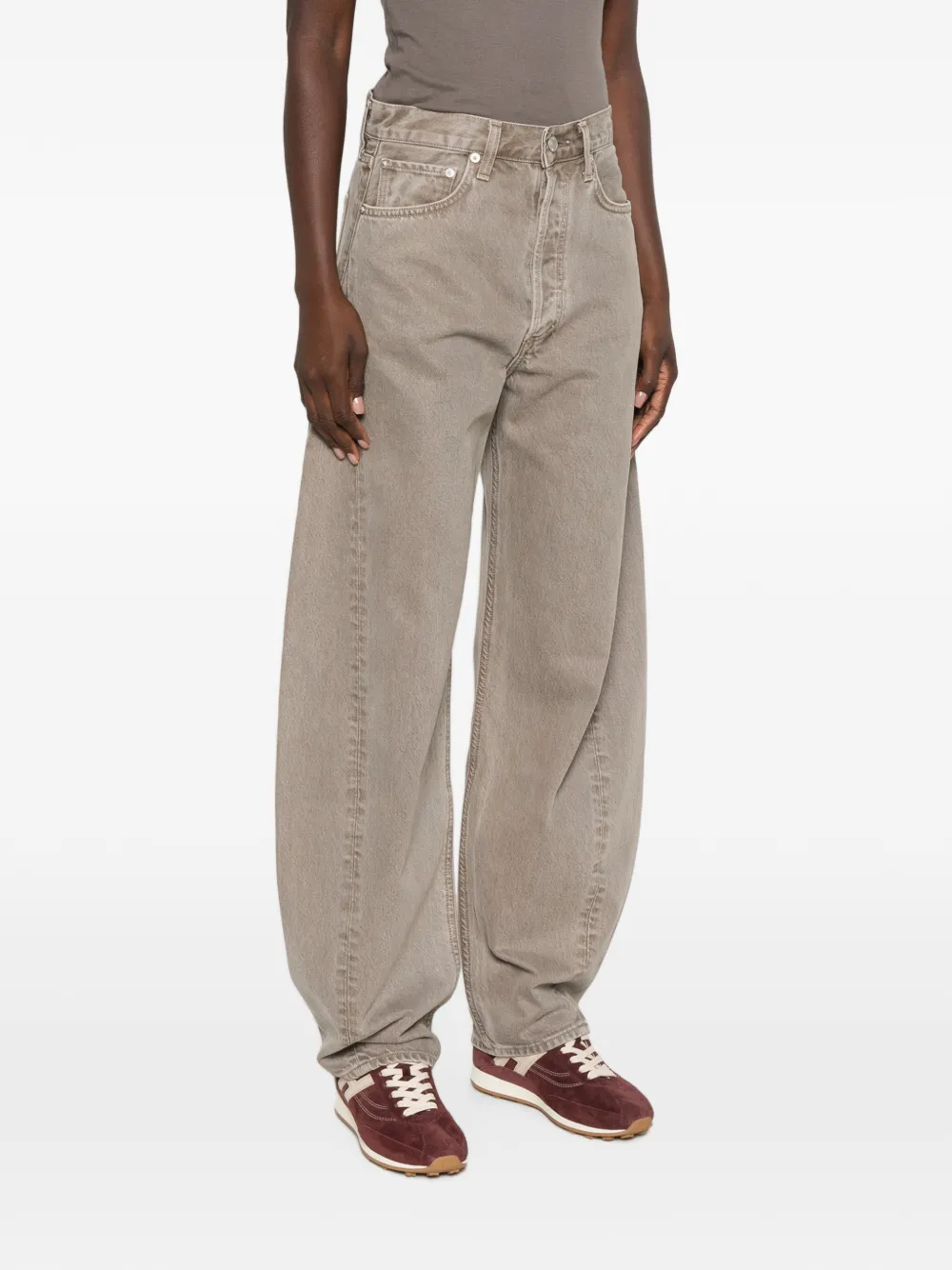 AGOLDE Luna jeans met toelopende pijpen Grijs