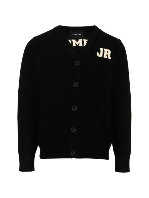 John Richmond Junior logo-patch button-up cardigan