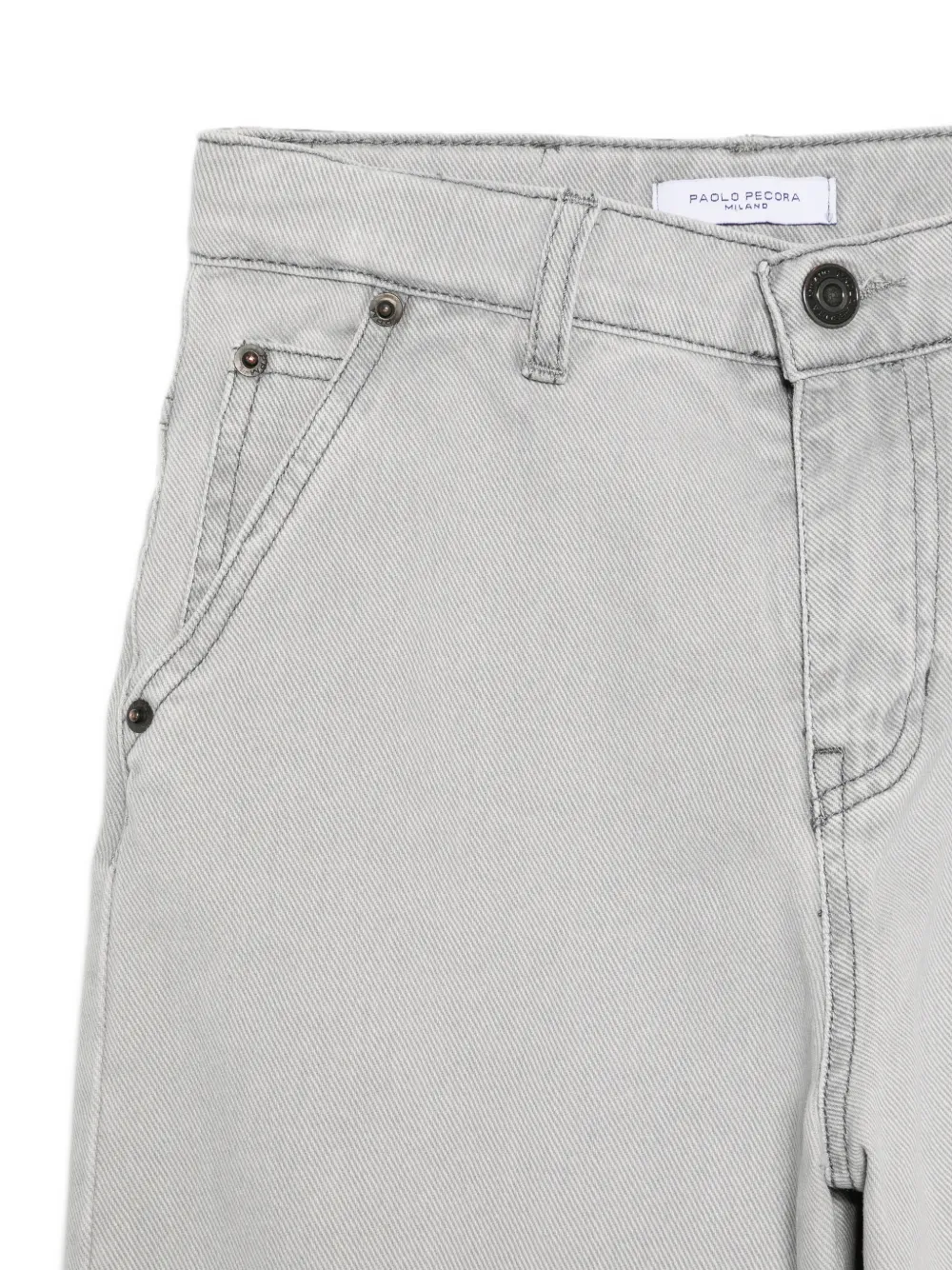 Paolo Pecora Kids Jeans met logopatch Grijs
