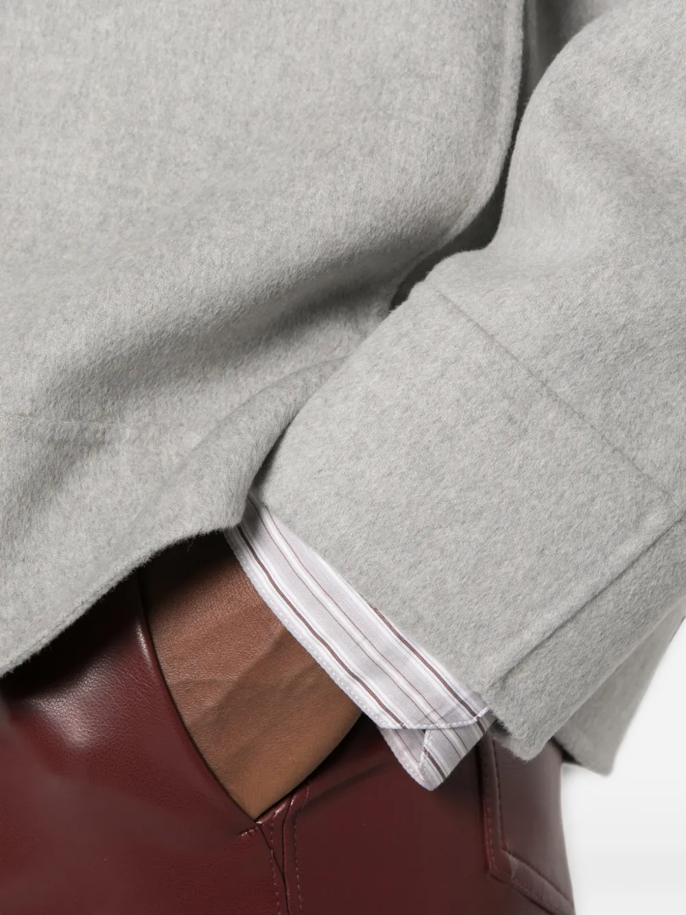 'S Max Mara hooded zip-up jacket Grijs