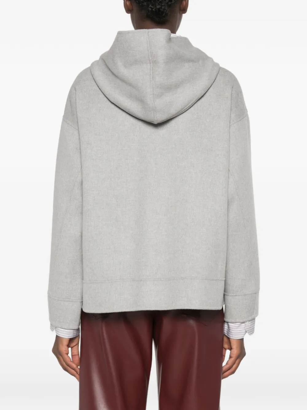 'S Max Mara hooded zip-up jacket Grijs