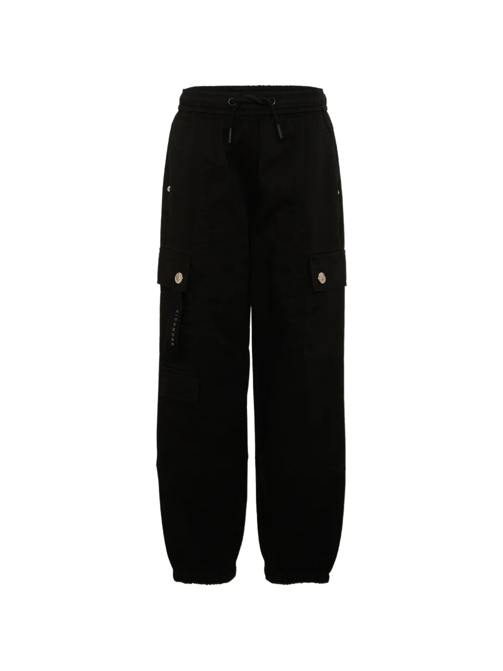 John Richmond Junior drawstring cargo pants - Nero