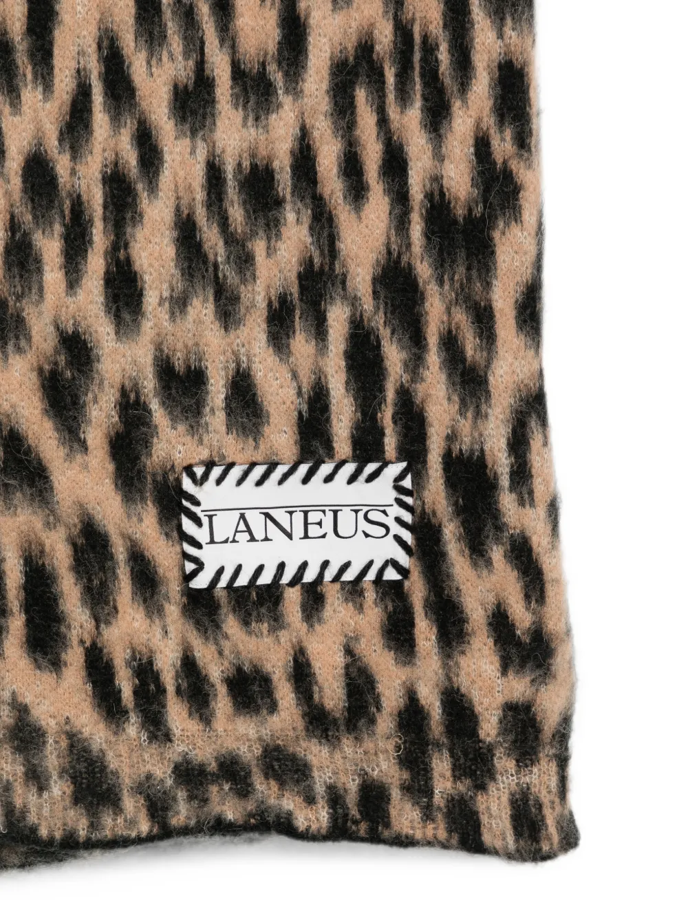 Laneus Sjaal met luipaardprint Beige