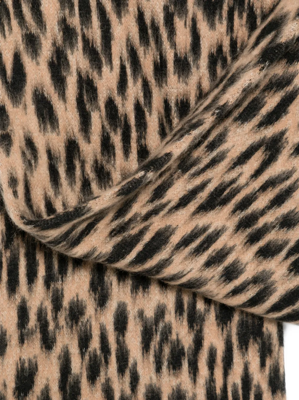 Laneus Sjaal met luipaardprint Beige