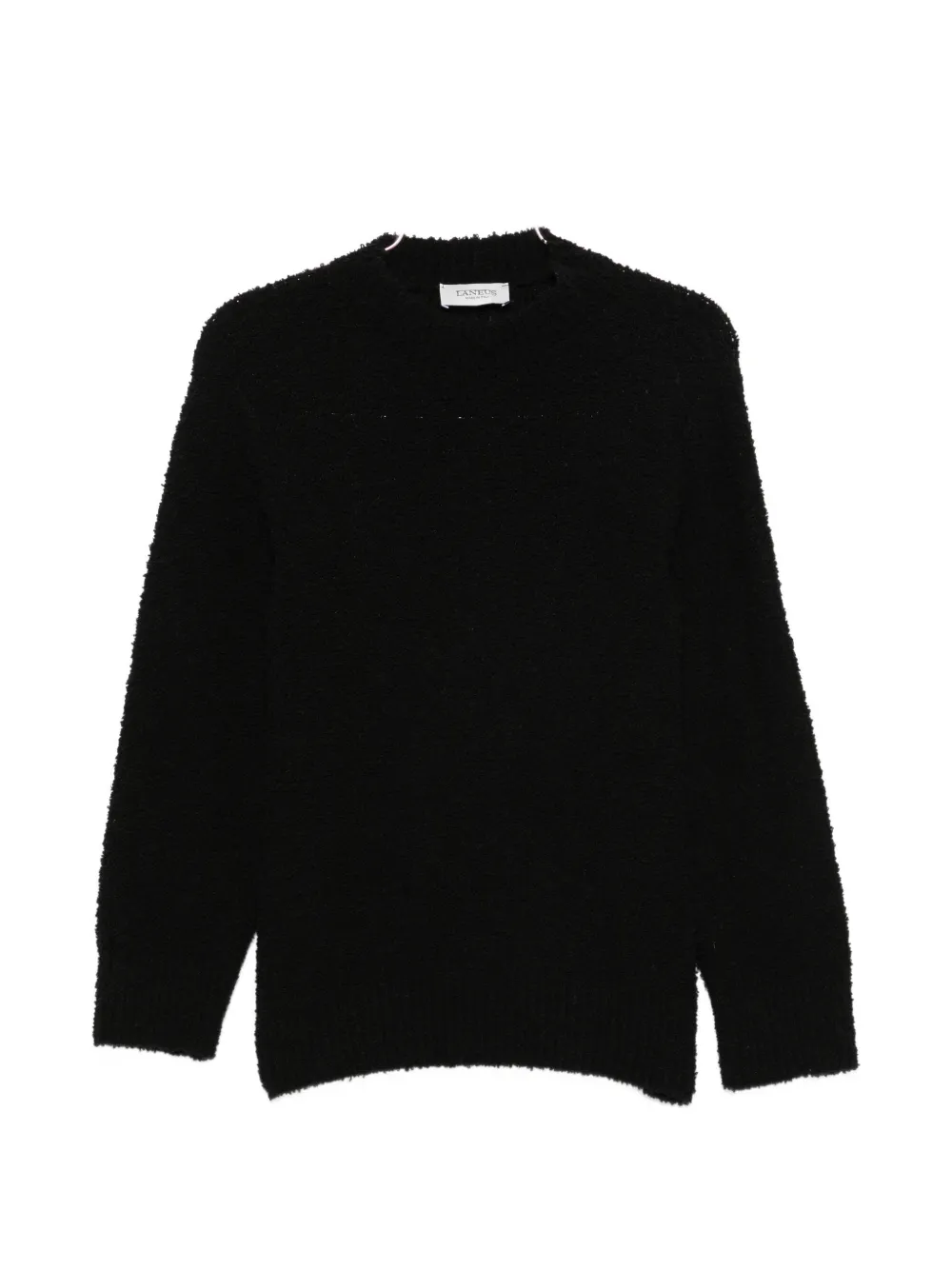 Laneus Bouclé-knit Sweater In Black
