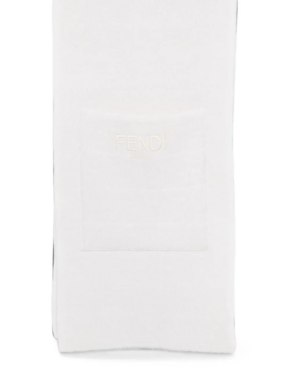 Fendi Kids Sjaal met FF-logopatroon Beige