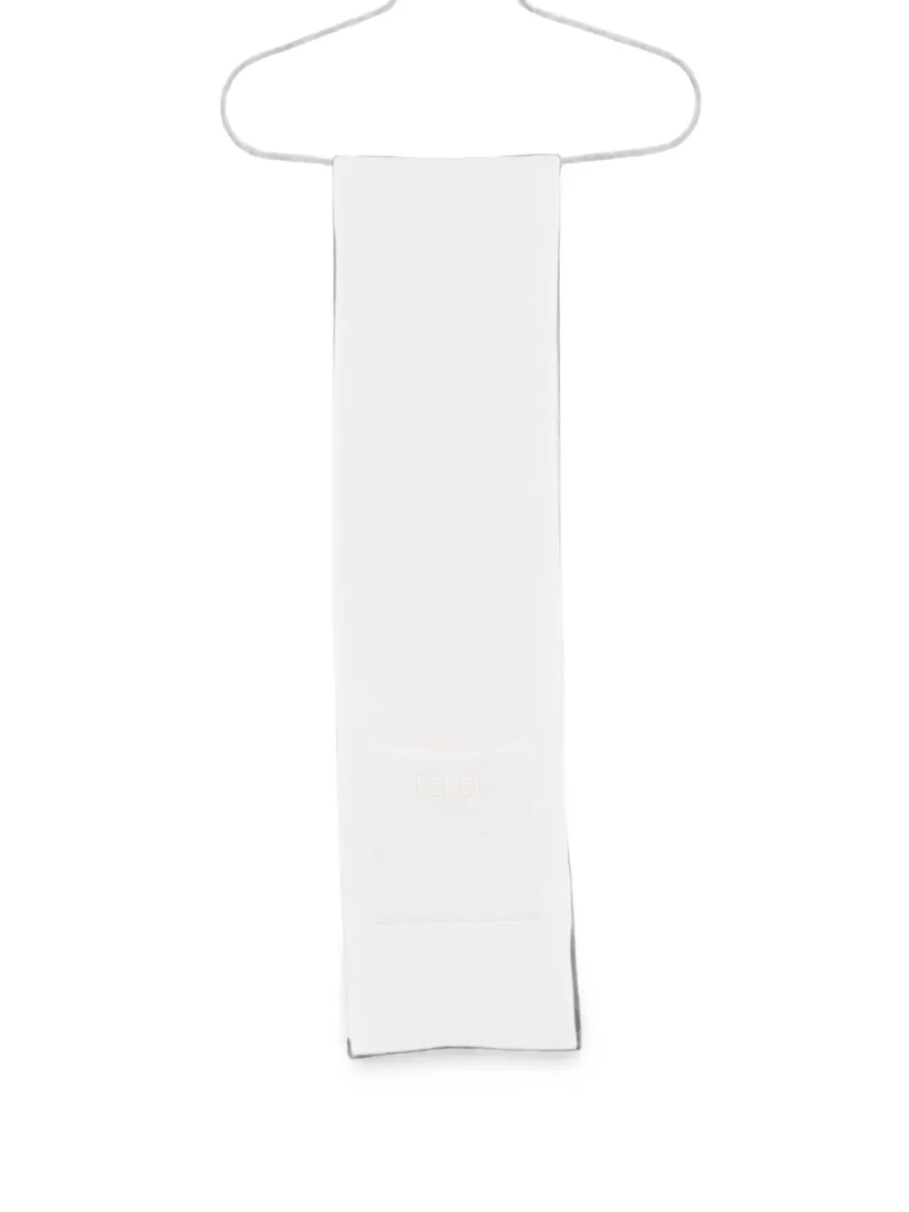 Fendi Kids FF logo-pattern scarf - Toni neutri