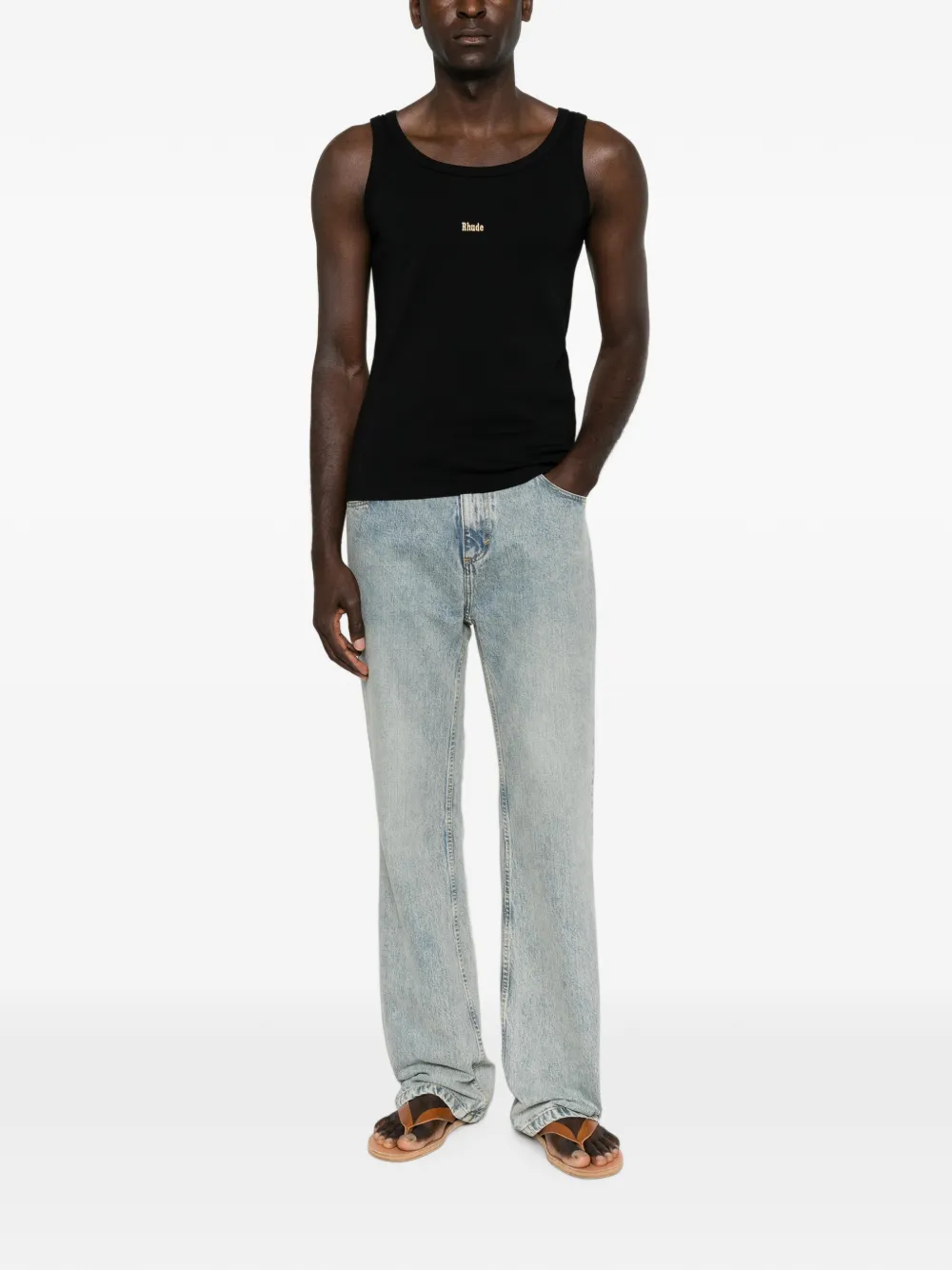 RHUDE Hemd met logoprint Zwart