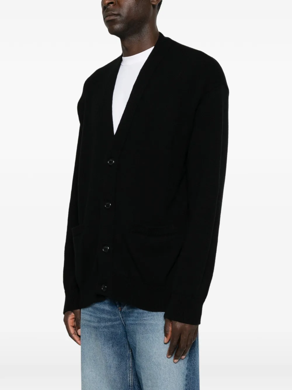 Laneus Button-up vest Zwart