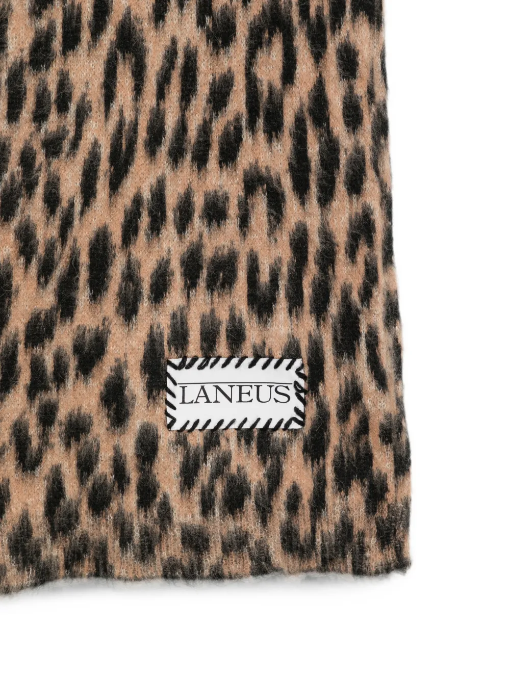 Laneus Sjaal met luipaardprint Beige