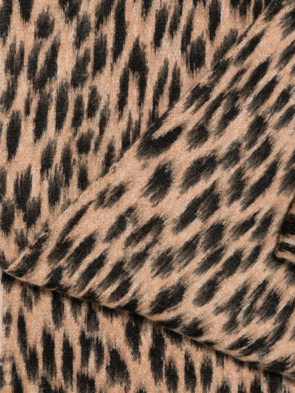 Laneus Sjaal met luipaardprint Beige