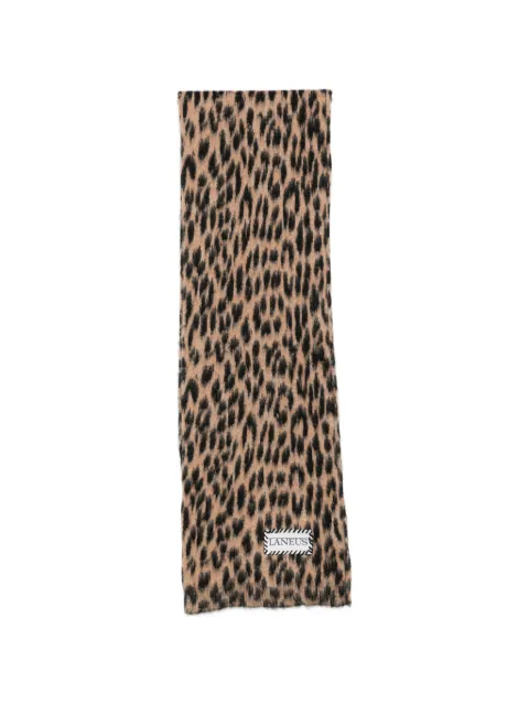 Laneus leopard-print scarves