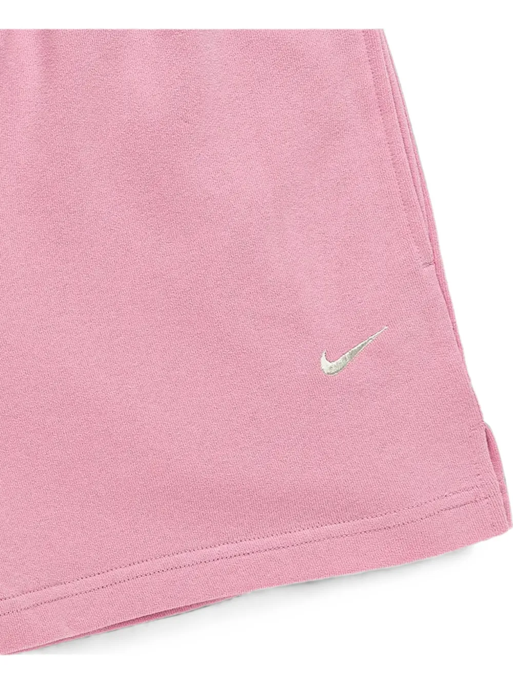 Nike Studio fleece lichtgewicht badstof mid-waist shorts Roze