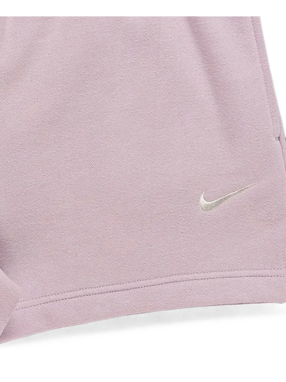 Nike Studio fleece mediumweight mid-rise shorts Roze