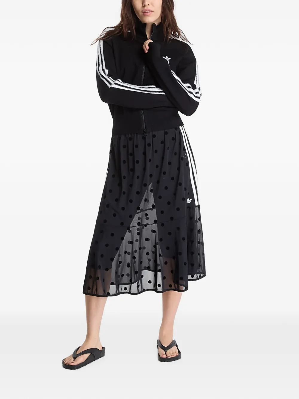 adidas Gebreide Firebird trainingstop Zwart