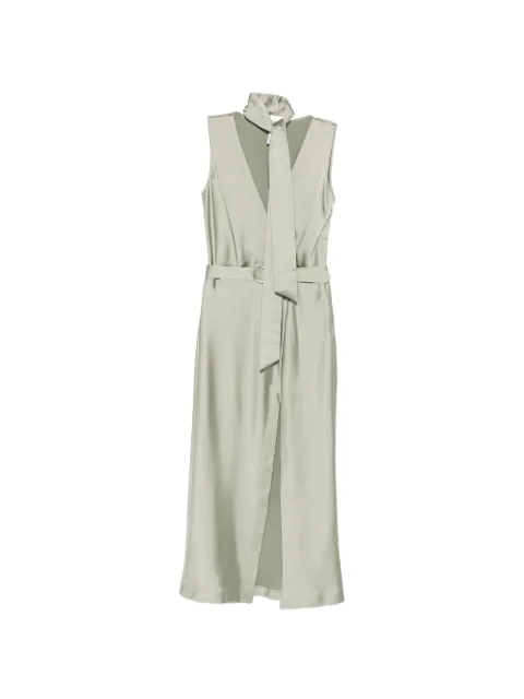 IMPERIAL belted pussy-bow dress