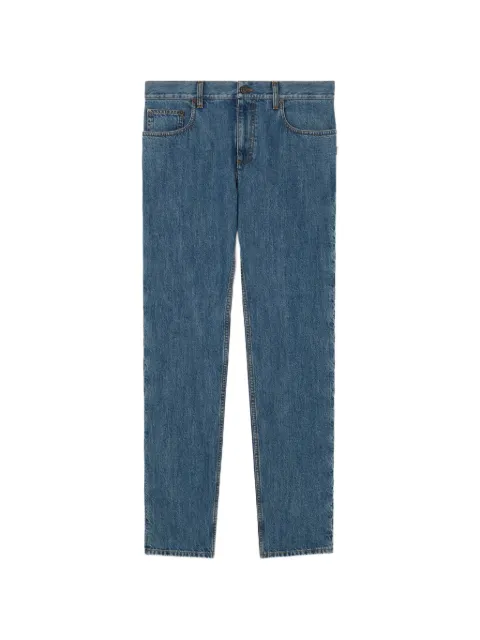Burberry logo-patch jeans