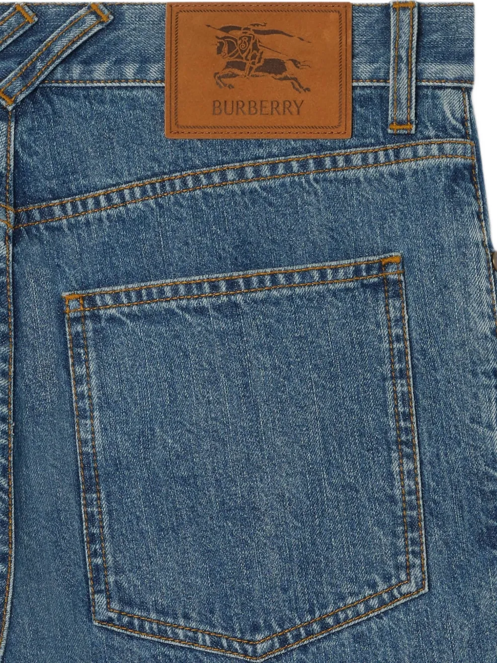 Burberry Jeans met logopatch Blauw