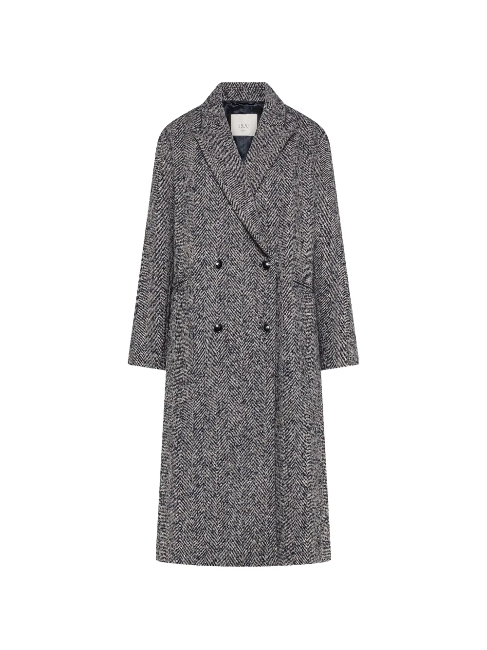 Seventy herringbone double-breasted coat