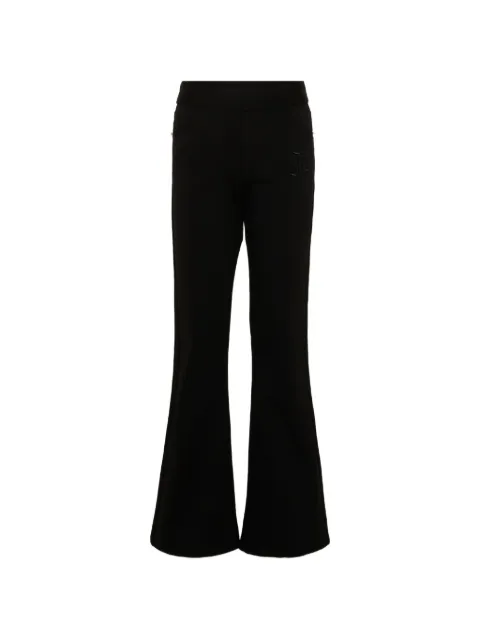 John Richmond Junior logo-embroidered flared trousers