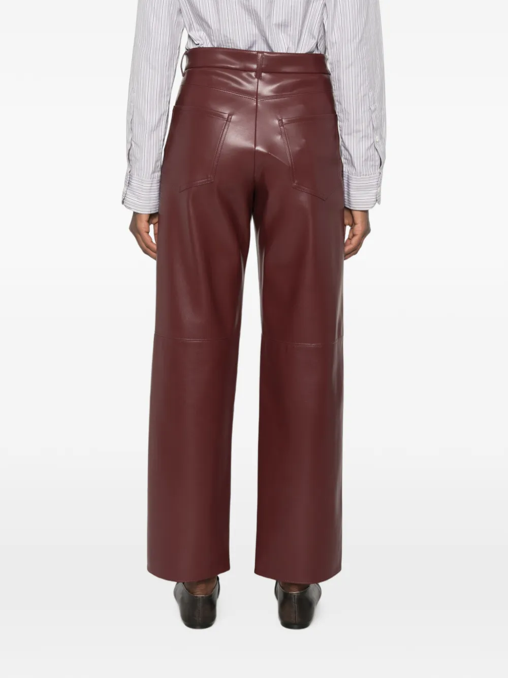 'S Max Mara Broek met riemlussen Rood