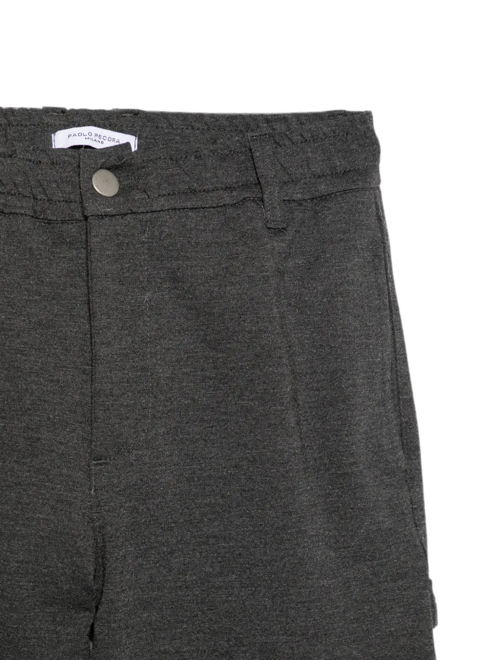Paolo Pecora Kids Broek met elastische tailleband Grijs