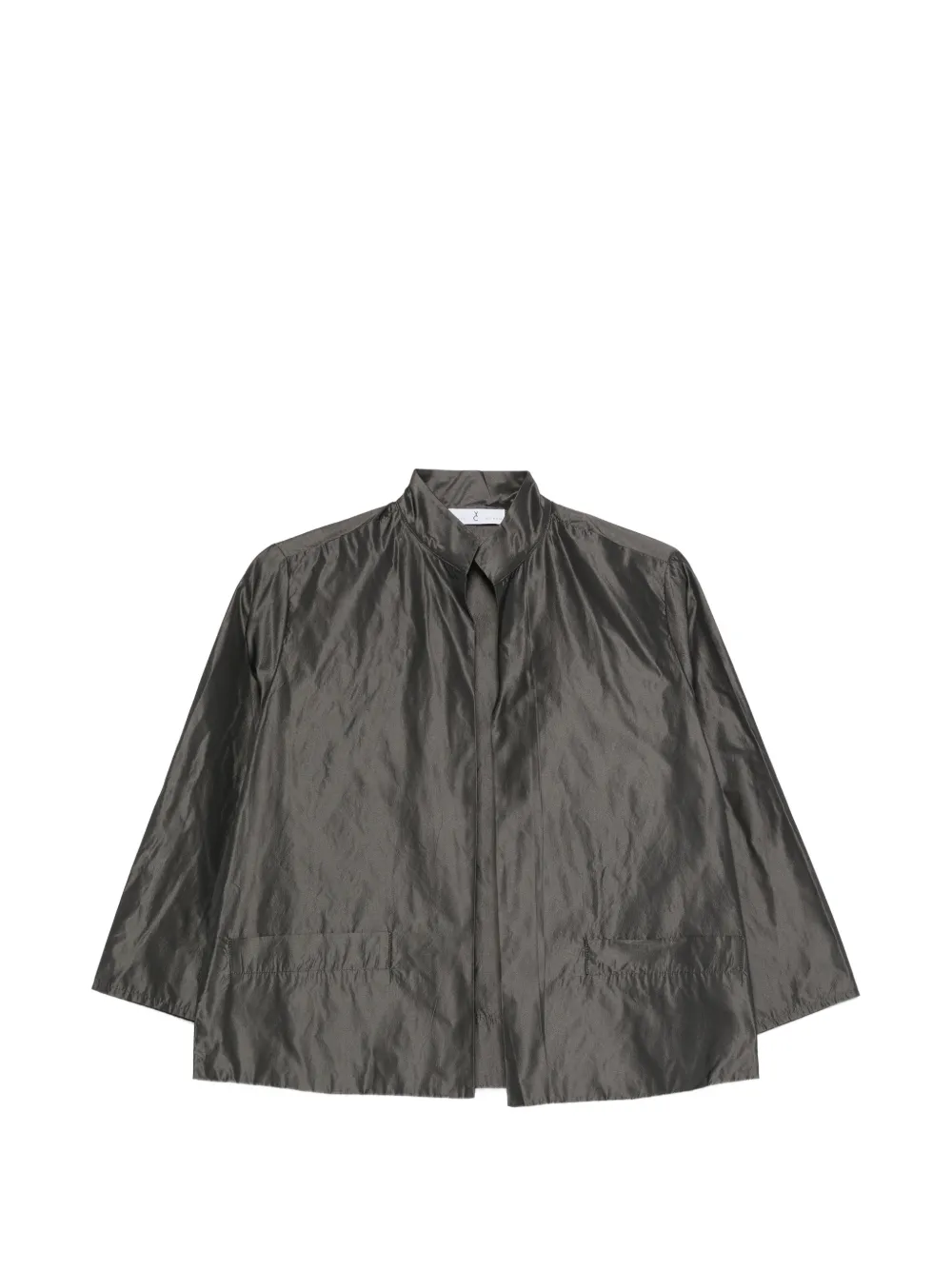 Why Ci high-neck three-quarter-sleeve jacket