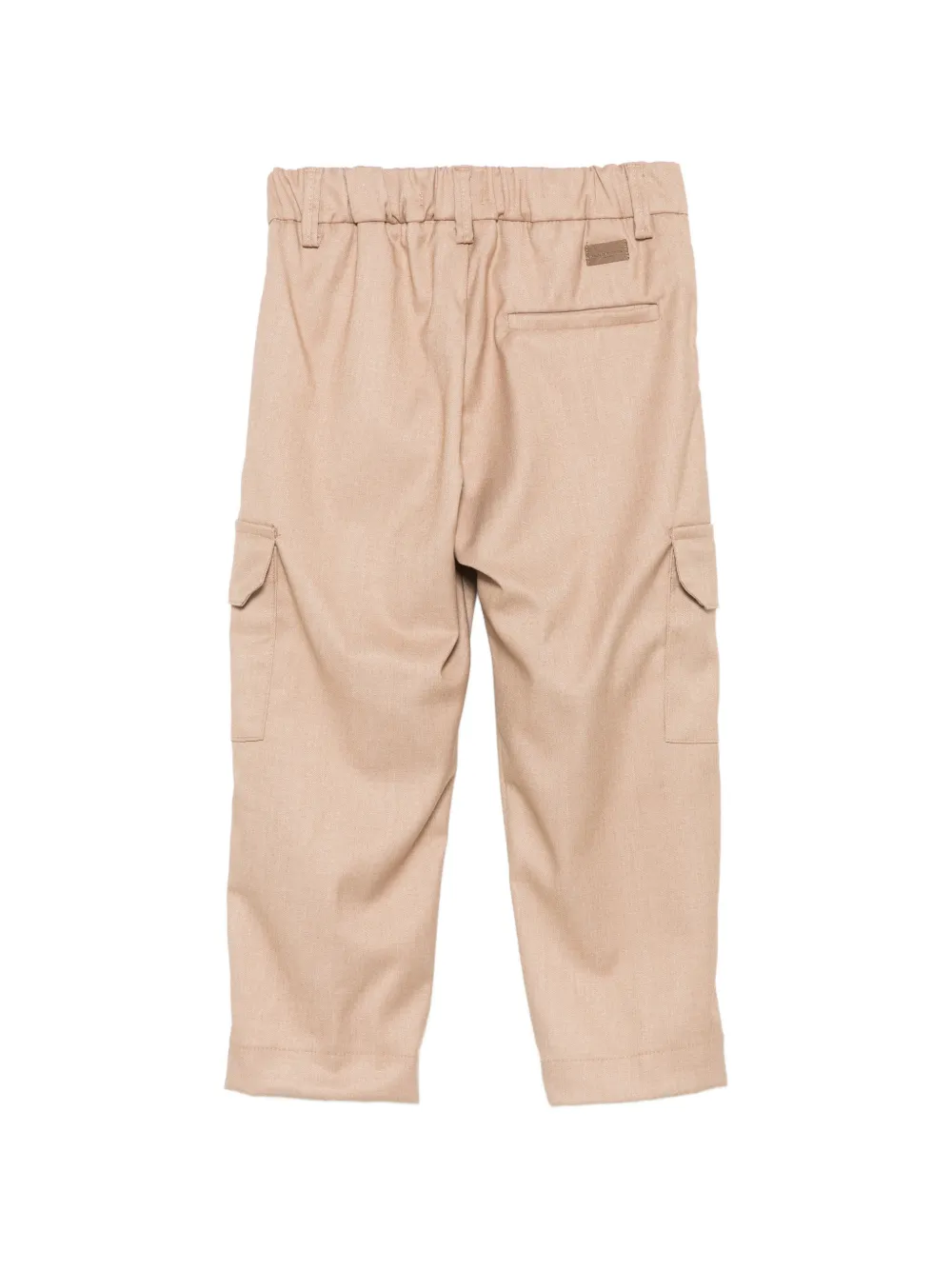 Paolo Pecora Kids Broek met cargozak Beige