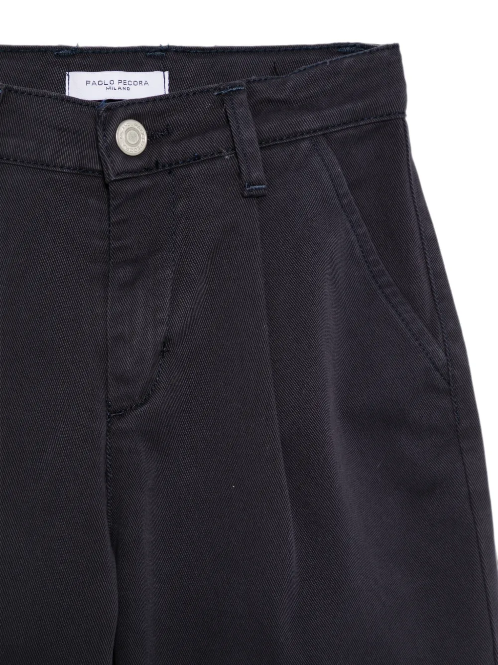 Paolo Pecora Kids Broek met riemlussen Blauw