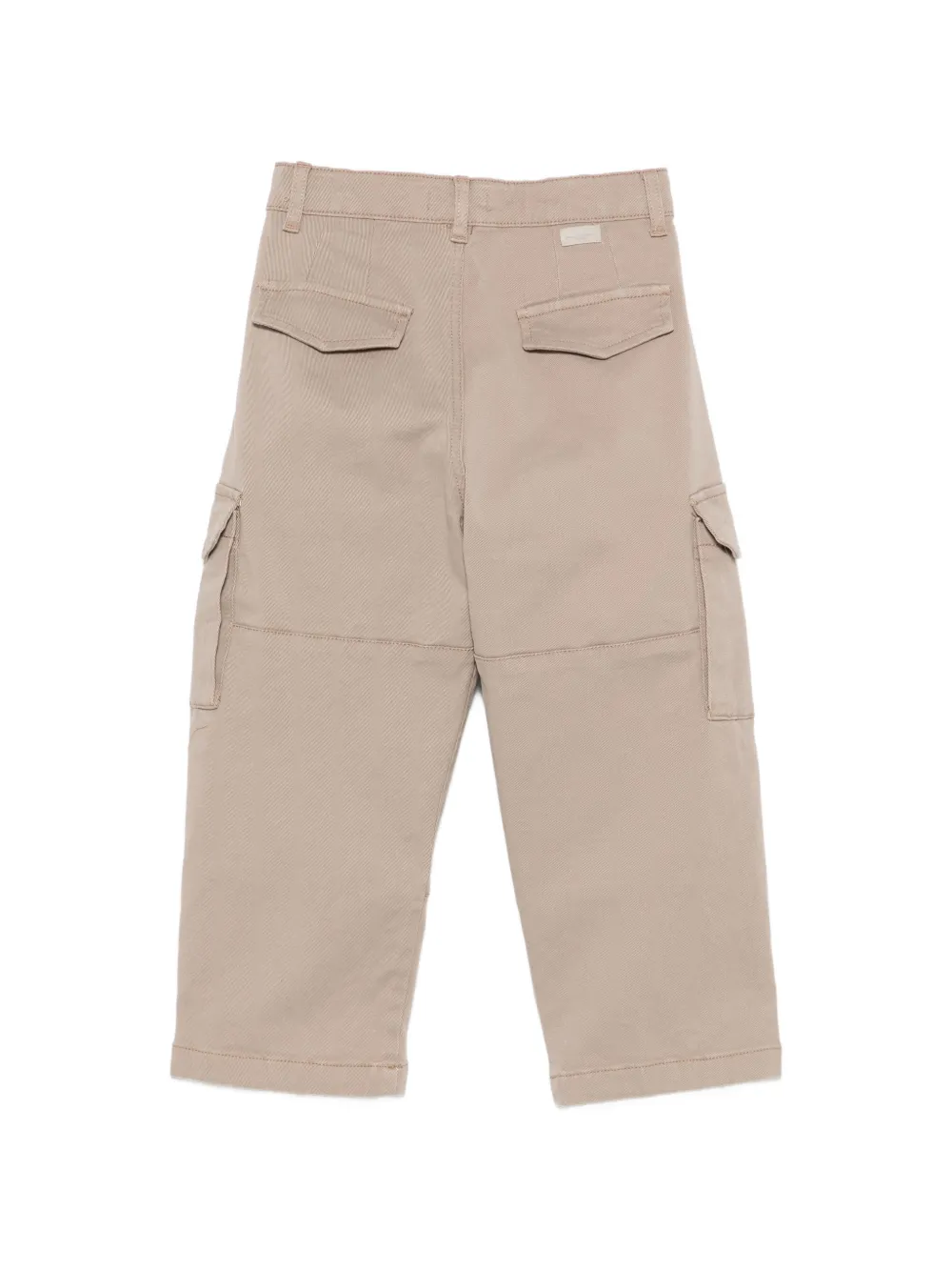 Paolo Pecora Kids Cargo broek met riemlussen Beige