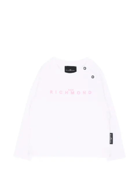 John Richmond Junior camiseta con logo estampado
