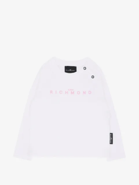 John Richmond Junior logo-print long-sleeve T-shirt