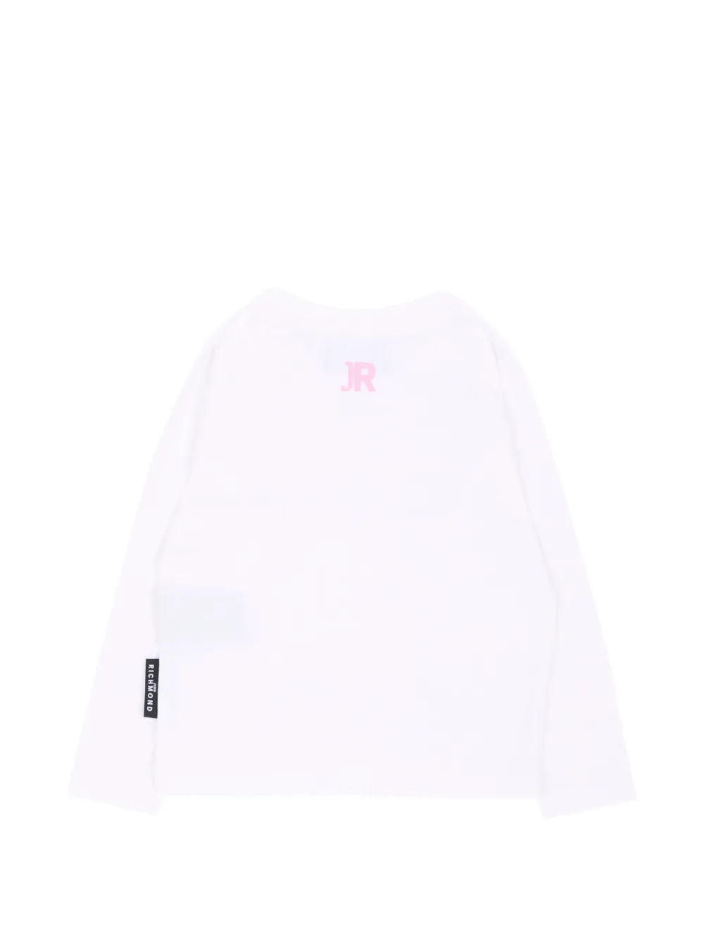 John Richmond Junior T-shirt met lange mouwen en logo-print Wit