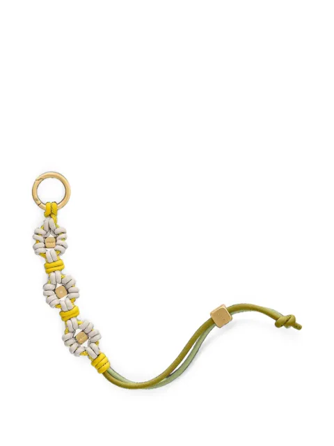 MAISON de SABRÉ Wristlet floral-knot leather charm