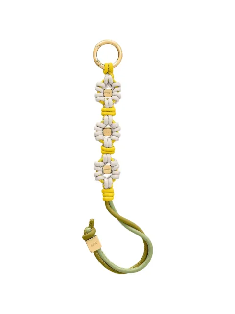 MAISON de SABRÉ Wristlet floral-knot leather charm