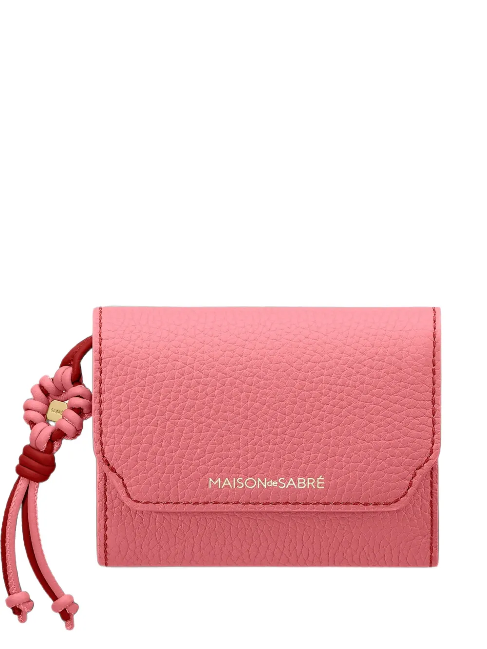 MAISON de SABRÉ Trifold leather wallet - Rosa