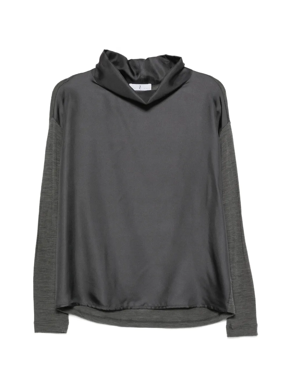 Why Ci funnel-neck T-shirt